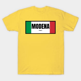 Modena City in Italian Flag Colors T-Shirt